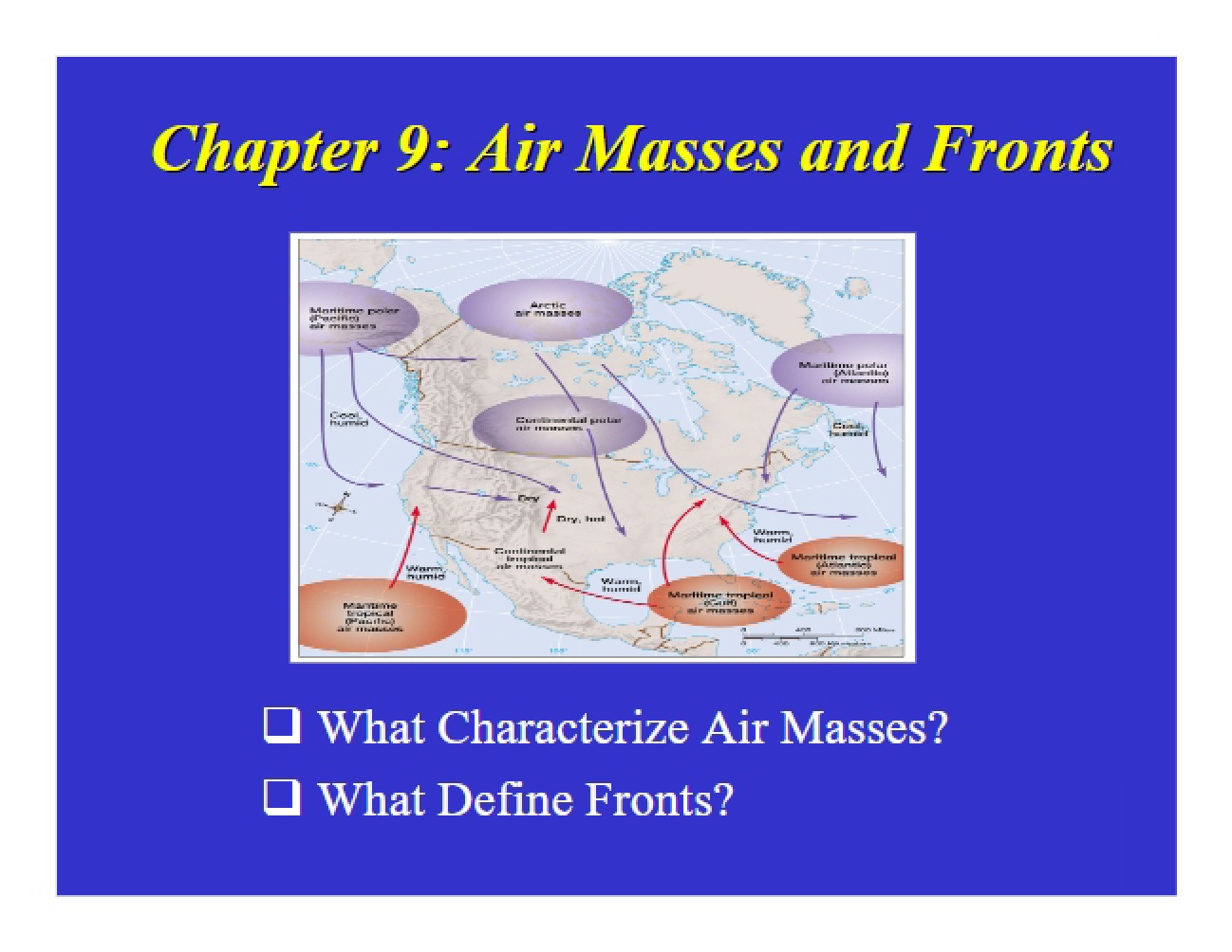 Fronts and Air Masses