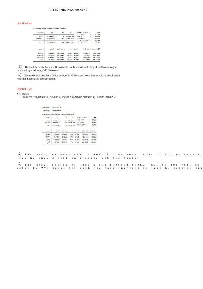 ECON 2206 - Problem Set 2