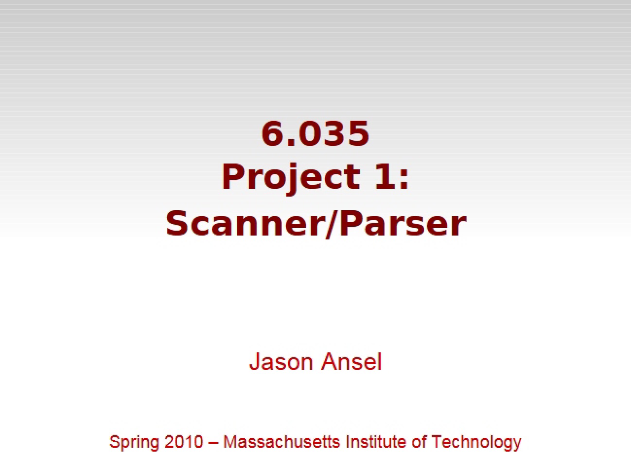 Project on Semantic Analysis