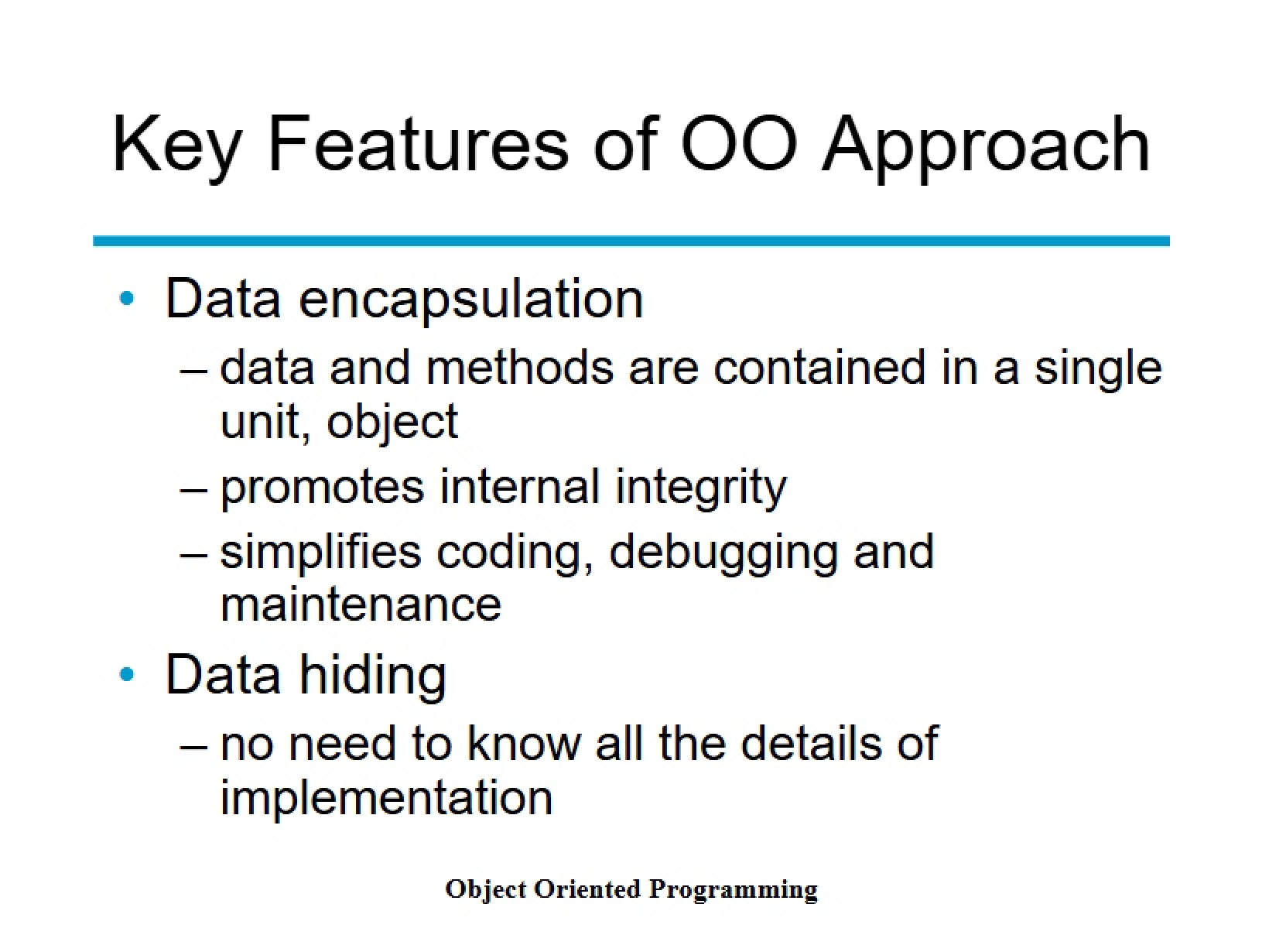 Object Oriented Design (OOD) Concepts