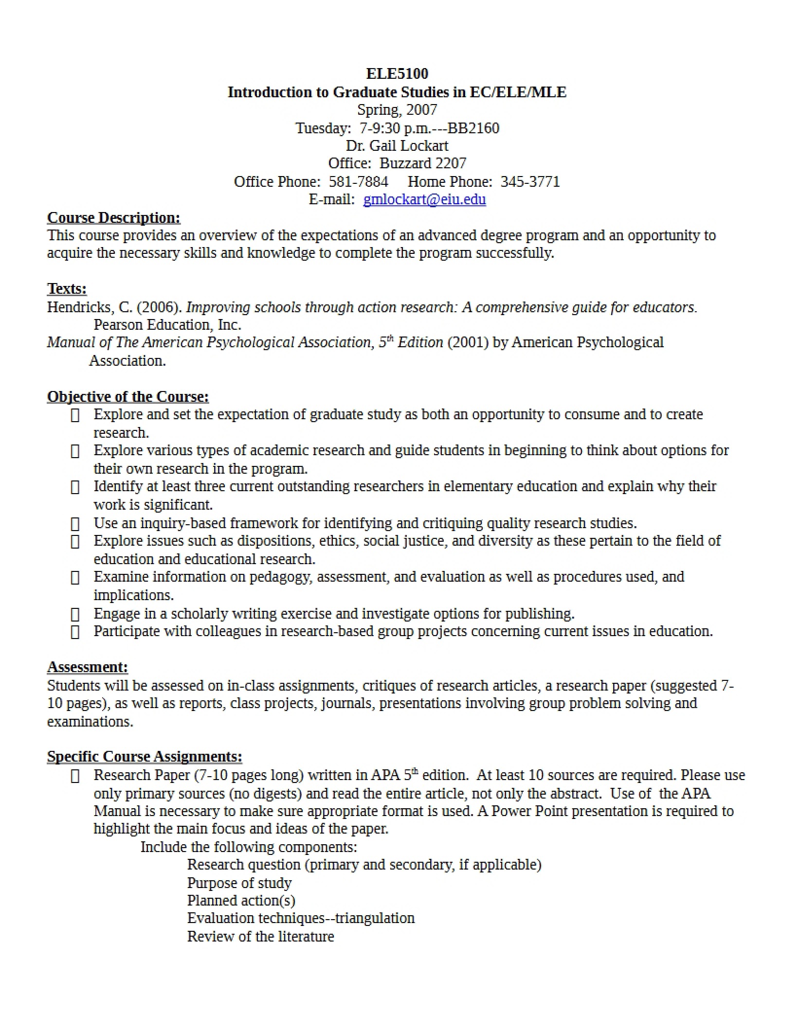 Syllabus