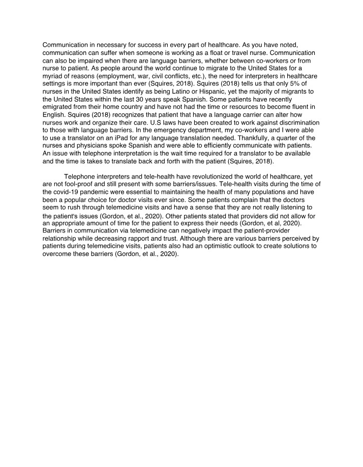 Communication Barriers - Healthcare and Telemedicine