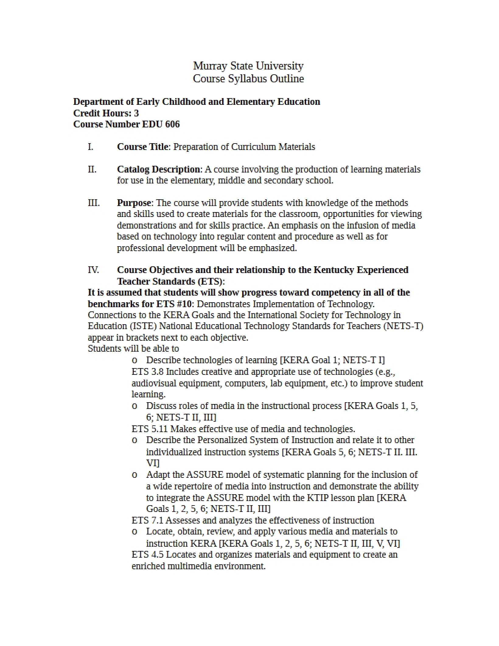 Syllabus