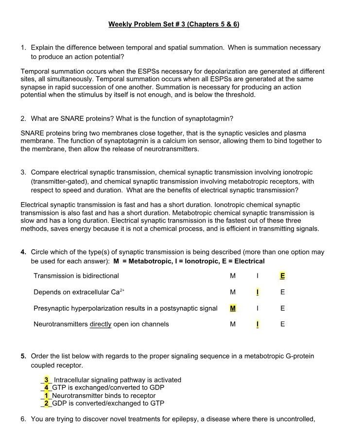 Weekly Problem Set 3 - Chapters 5 and 6