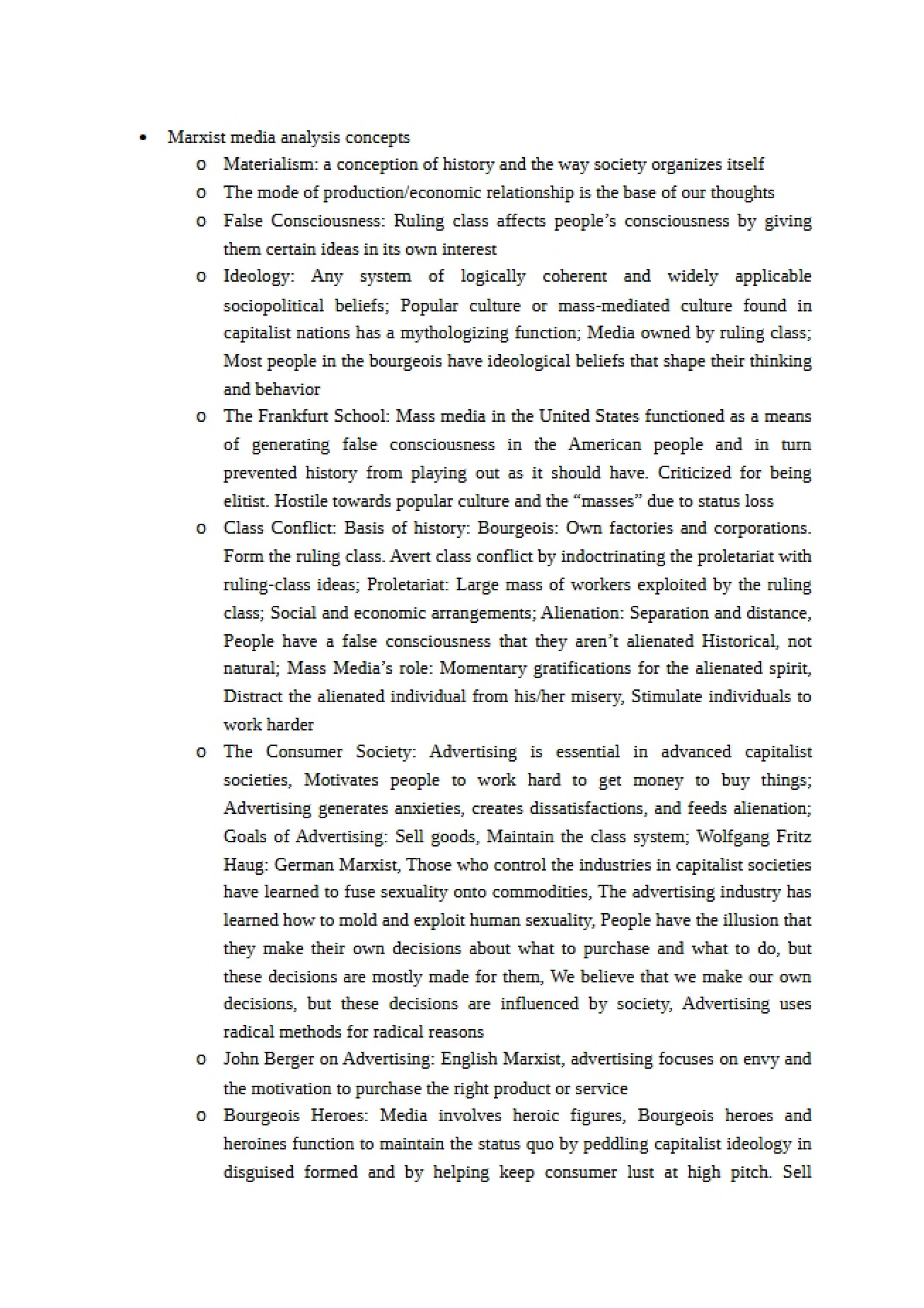Representing Race Course Notes