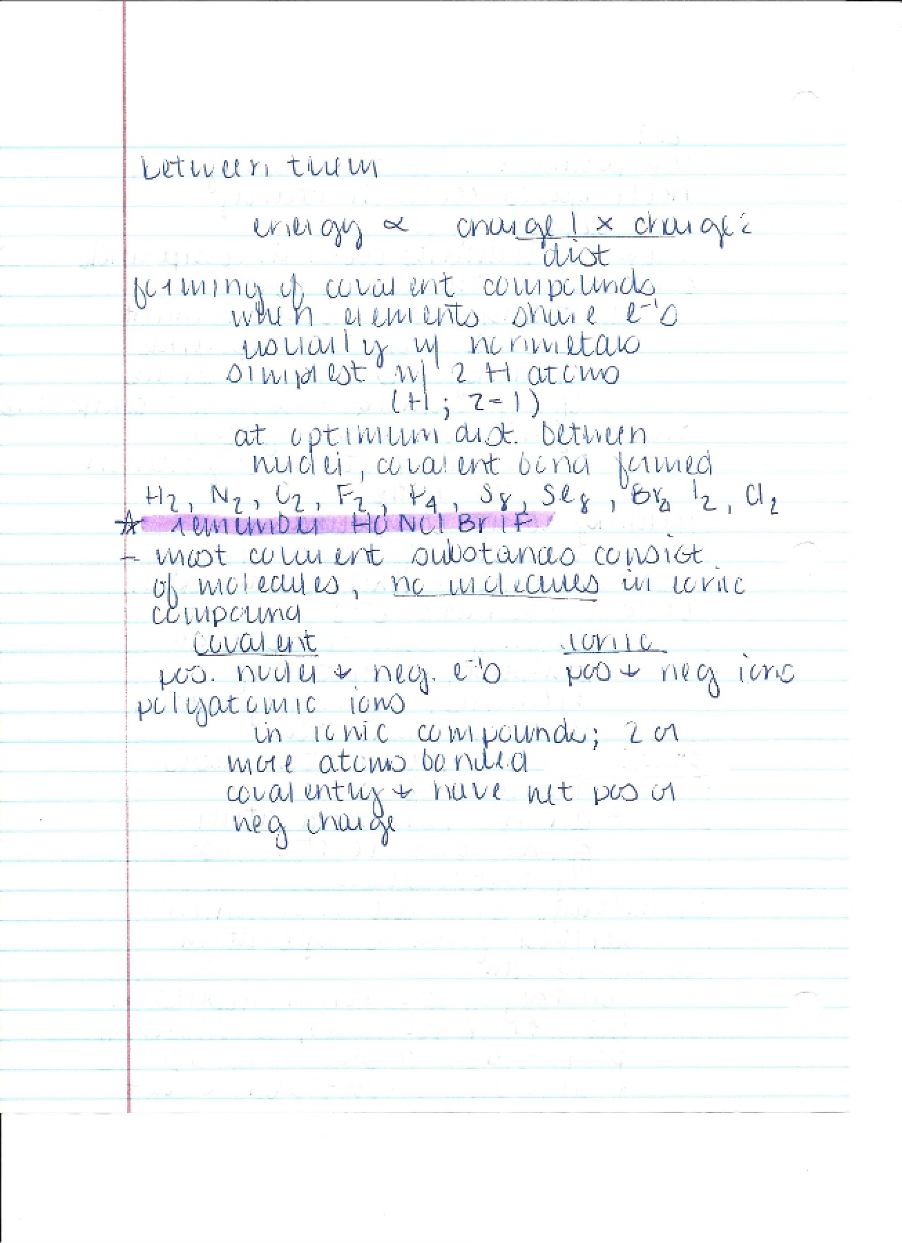 Chemistry Course Notes