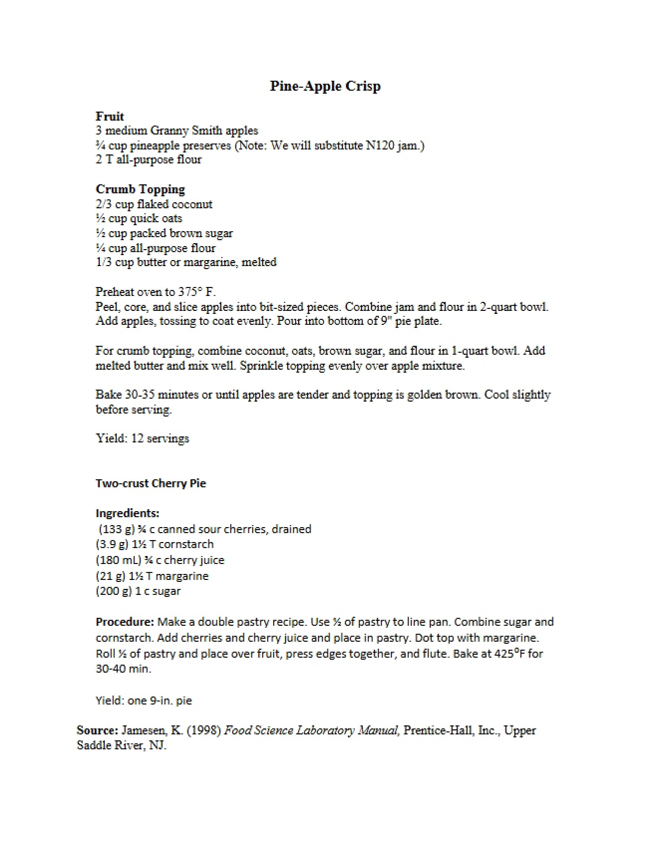 Fruit Preparation and Recipe Collection