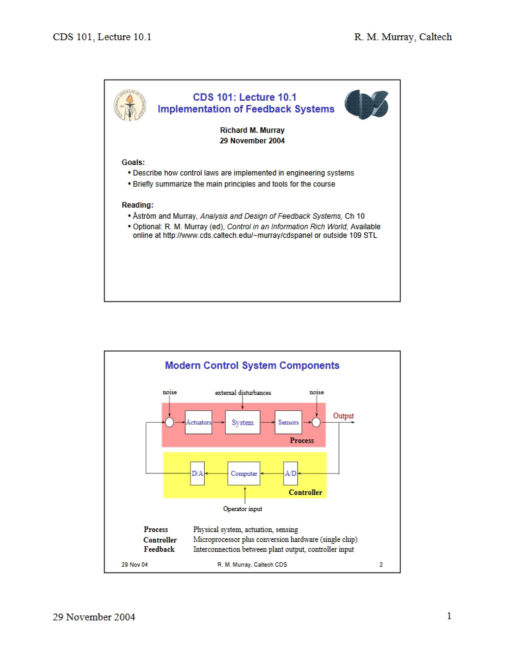 Feedback System Implementation