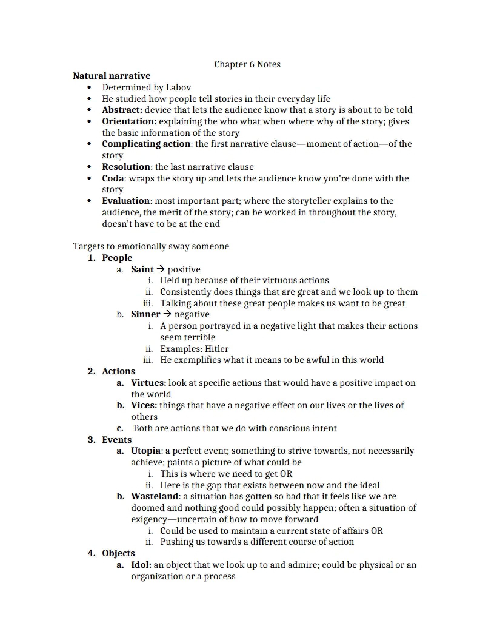 Notes for Chapter 6