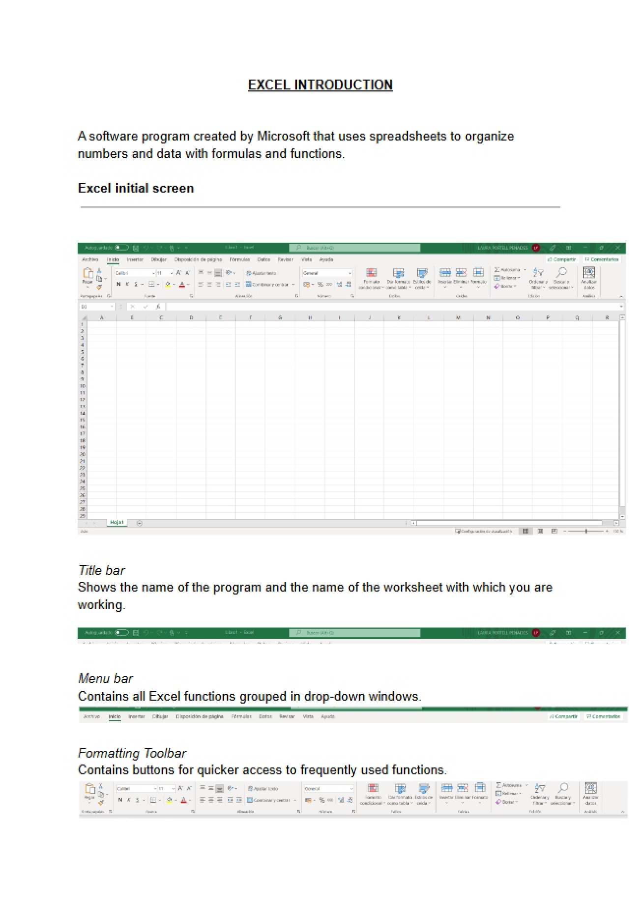 Introduction to Excel for Statistics