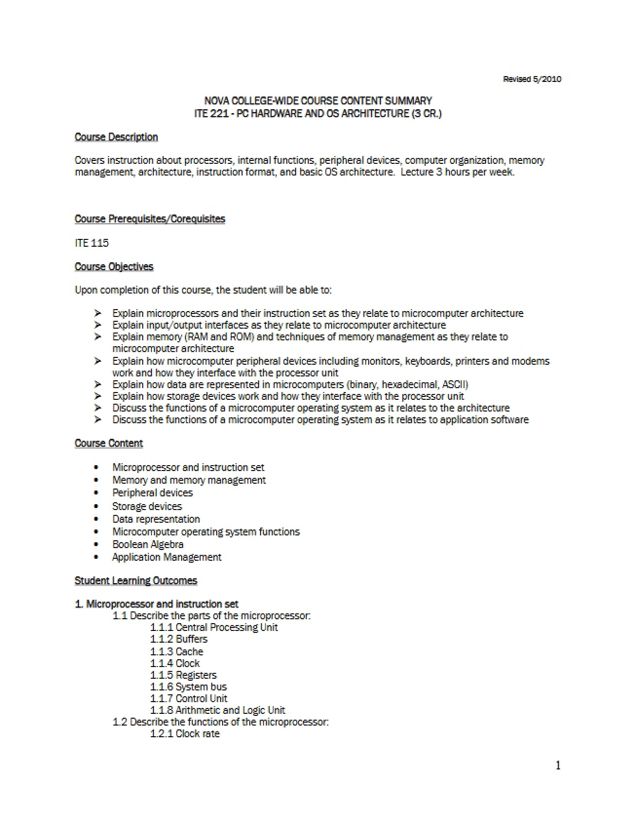 PC Architecture Lecture Records
