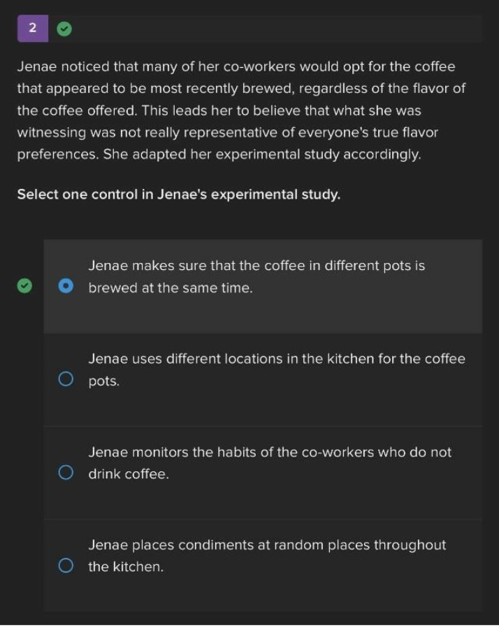 Controlling Variables for Accurate Coffee Study
