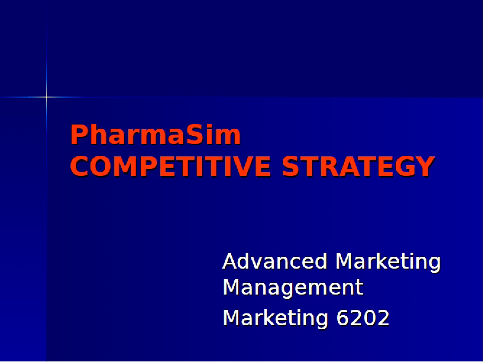 Strategy for Competition