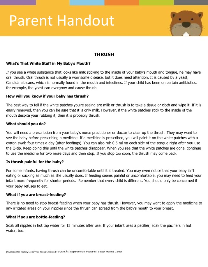 Causes, Symptoms, and Treatment of Oral Thrush in Babies