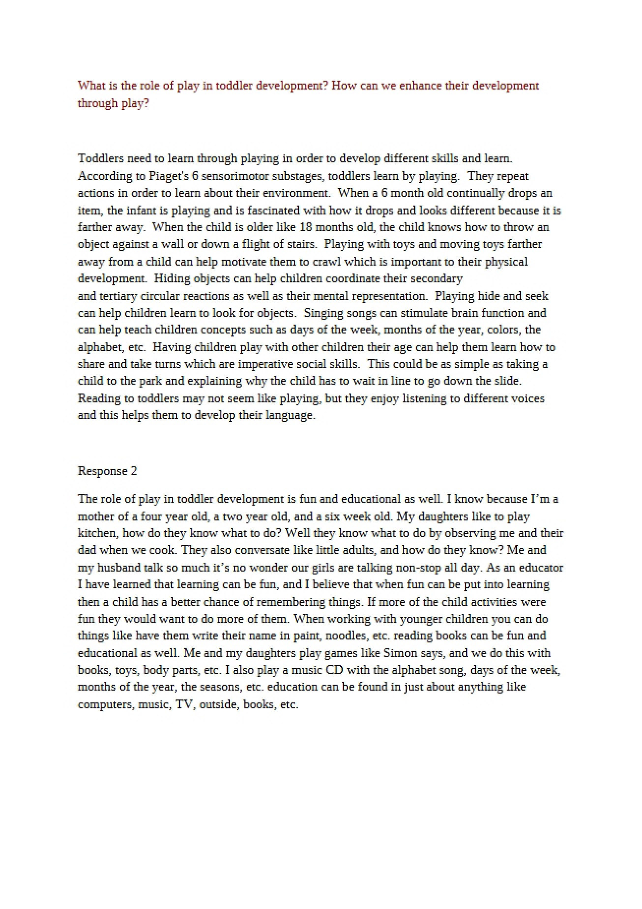 Graded Paper