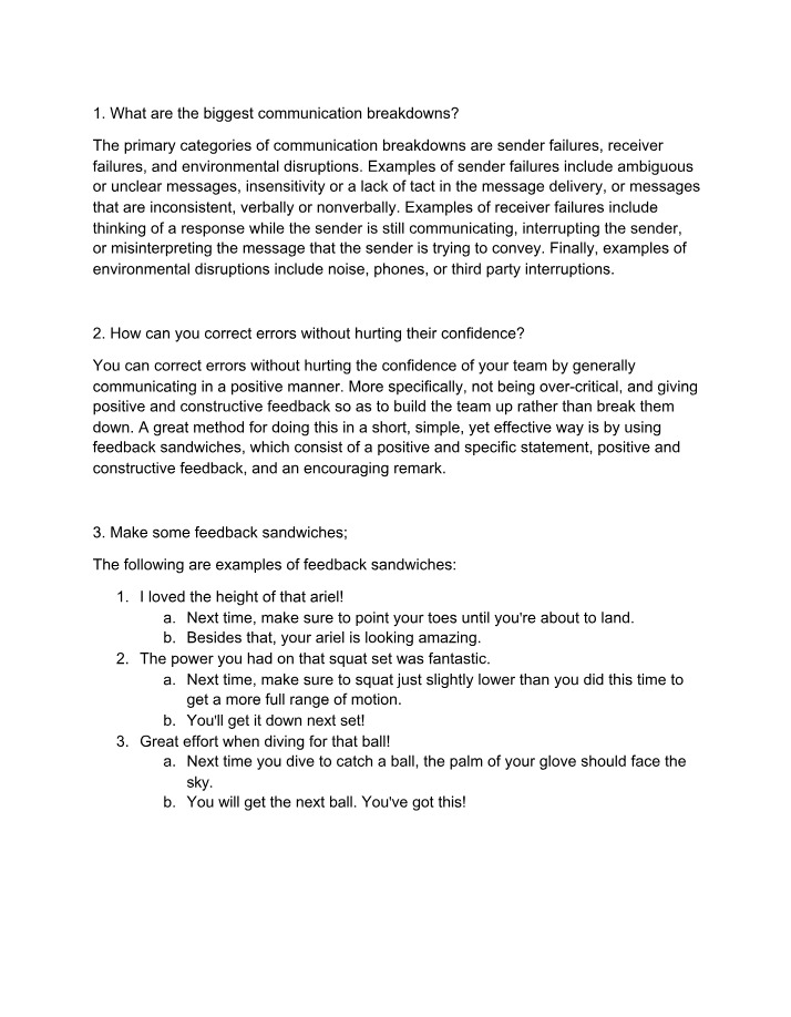 Communication Breakdowns - Causes and Solutions