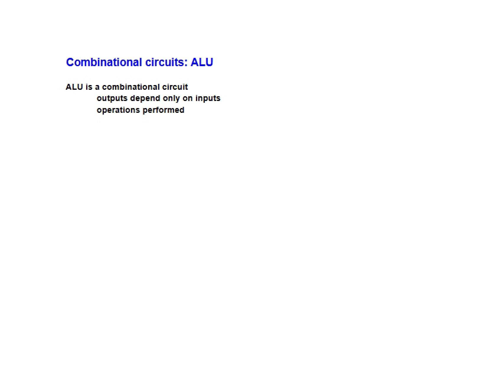Circuits of the Combinational Type