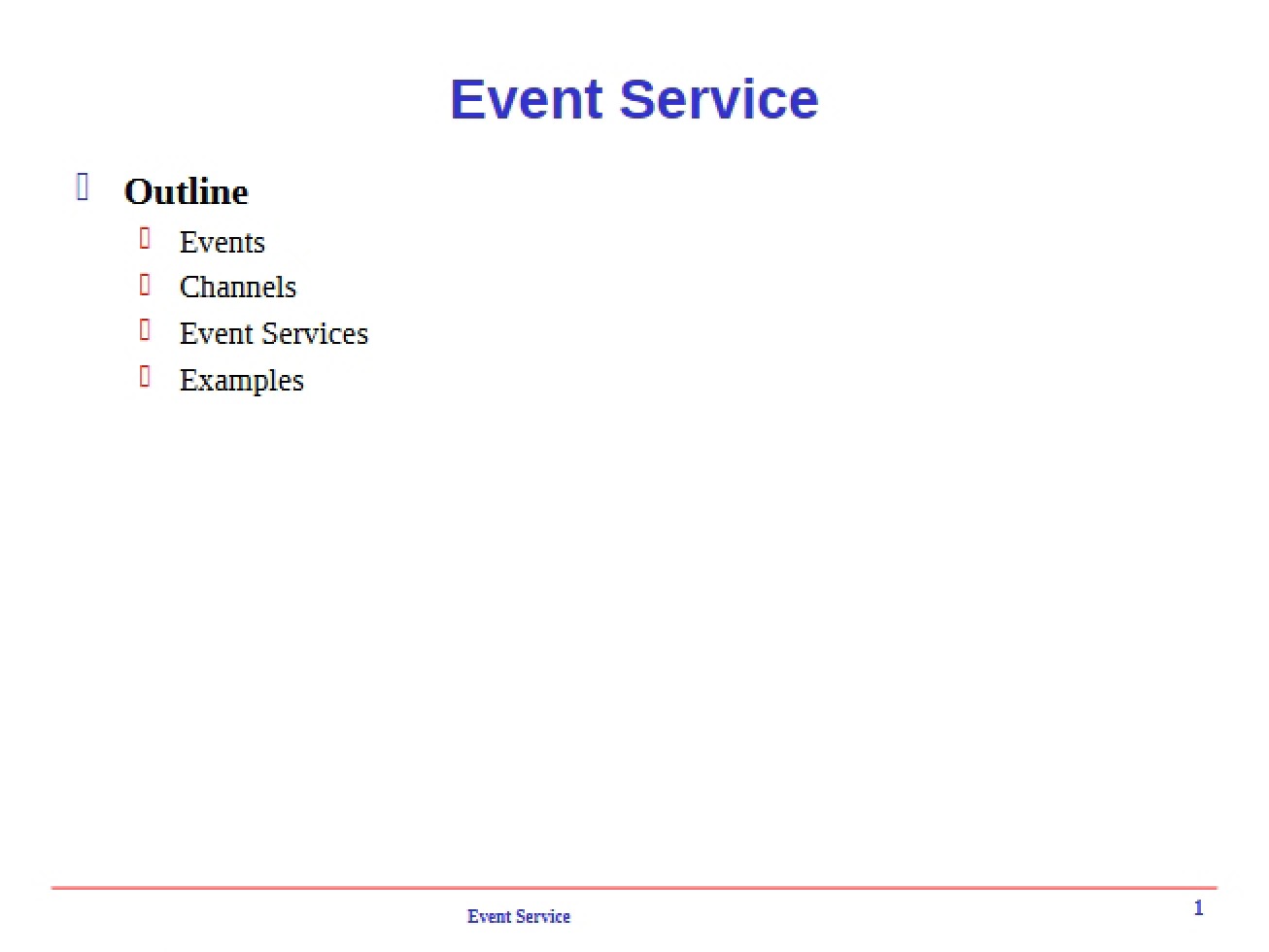 Service for Events