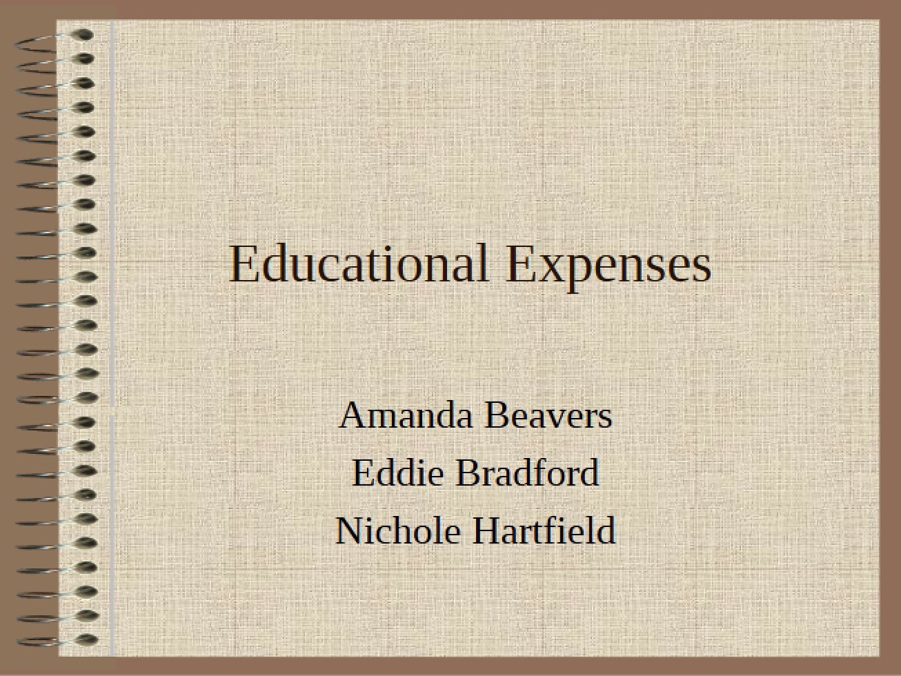 Expenses for Education