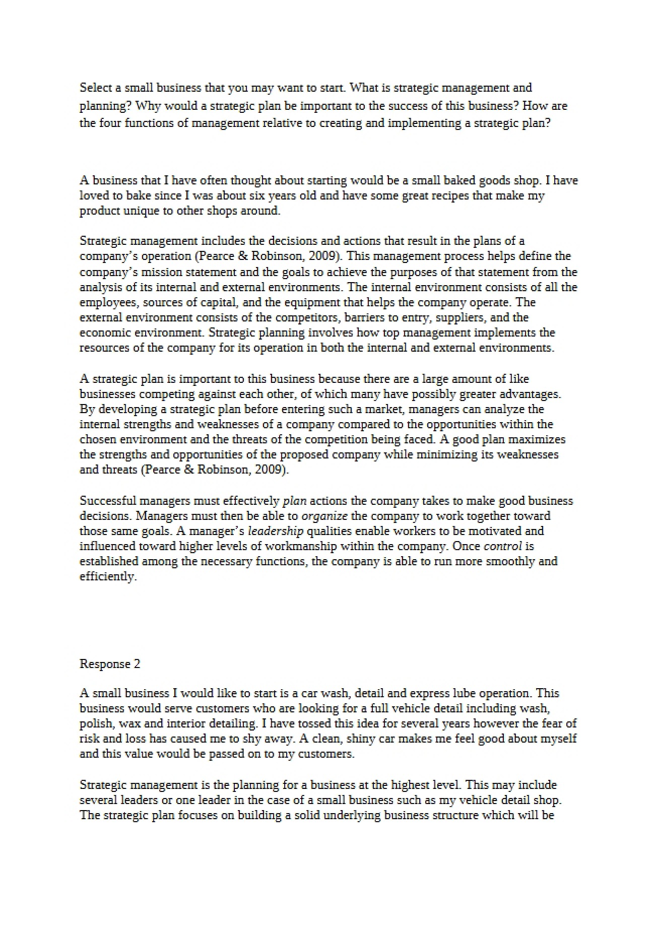 Project on Integrated Business Topics