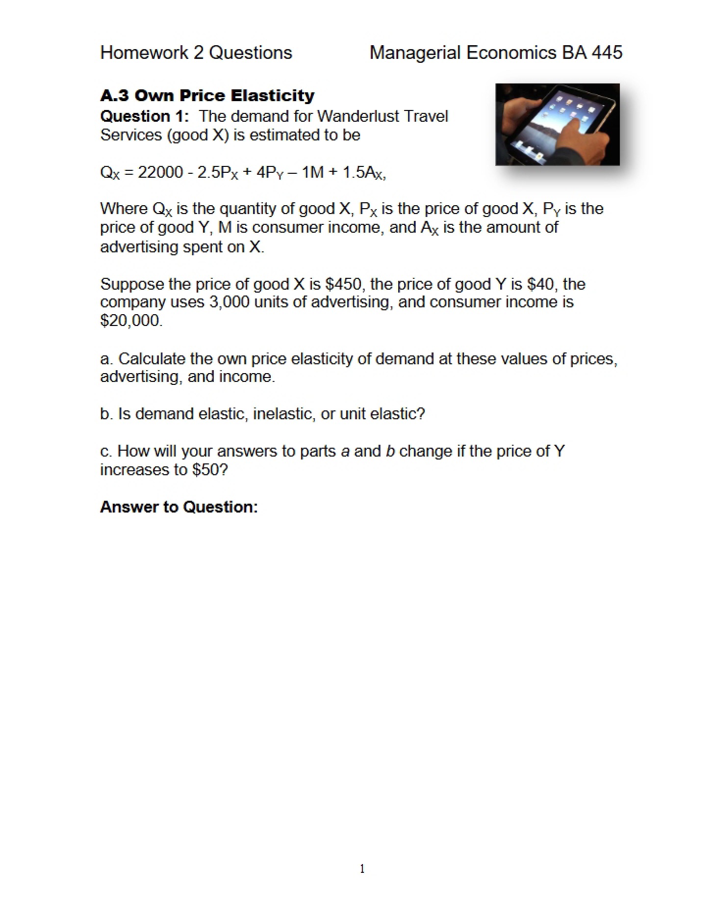 Questions for HW 2