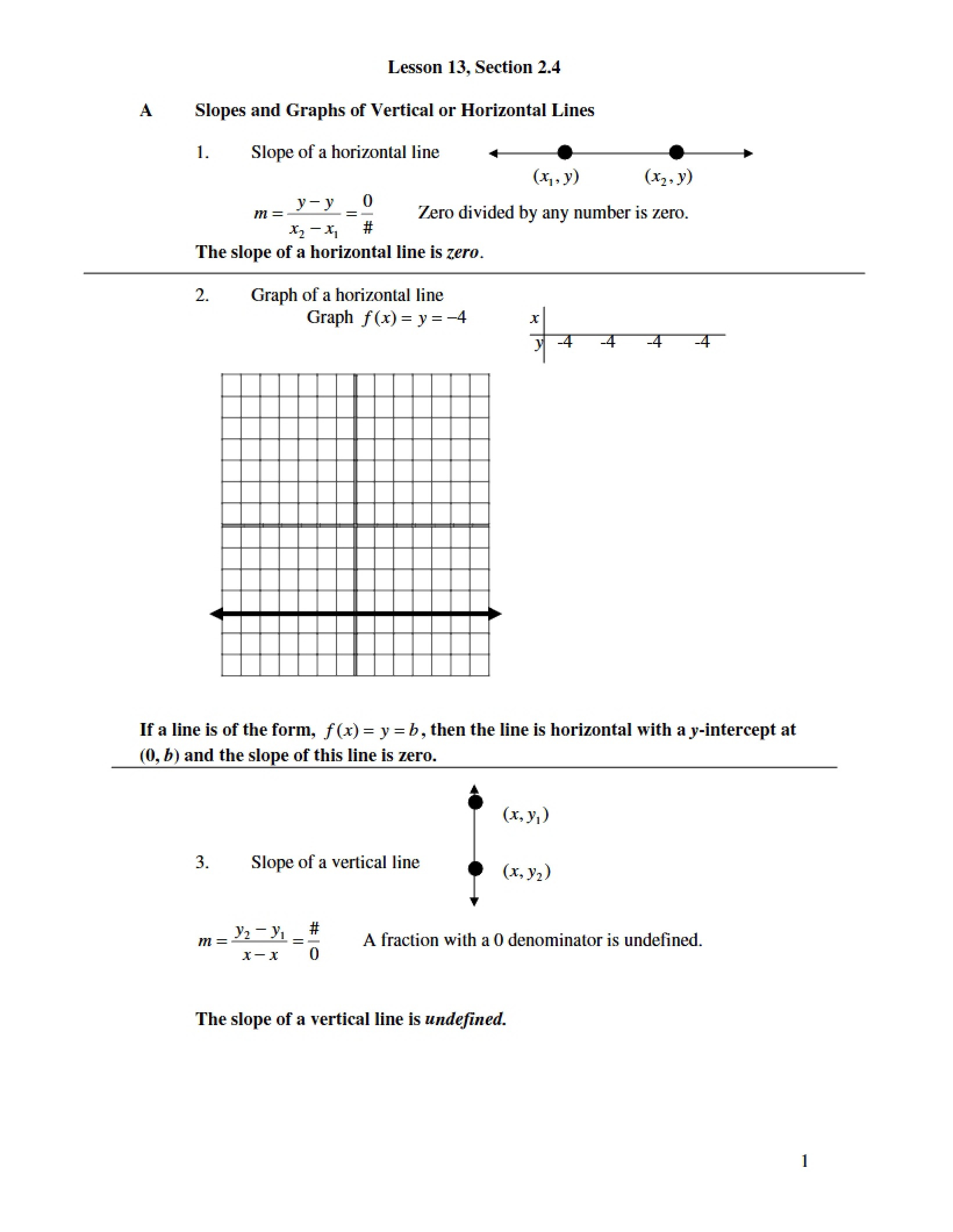 Lesson Thirteen Content