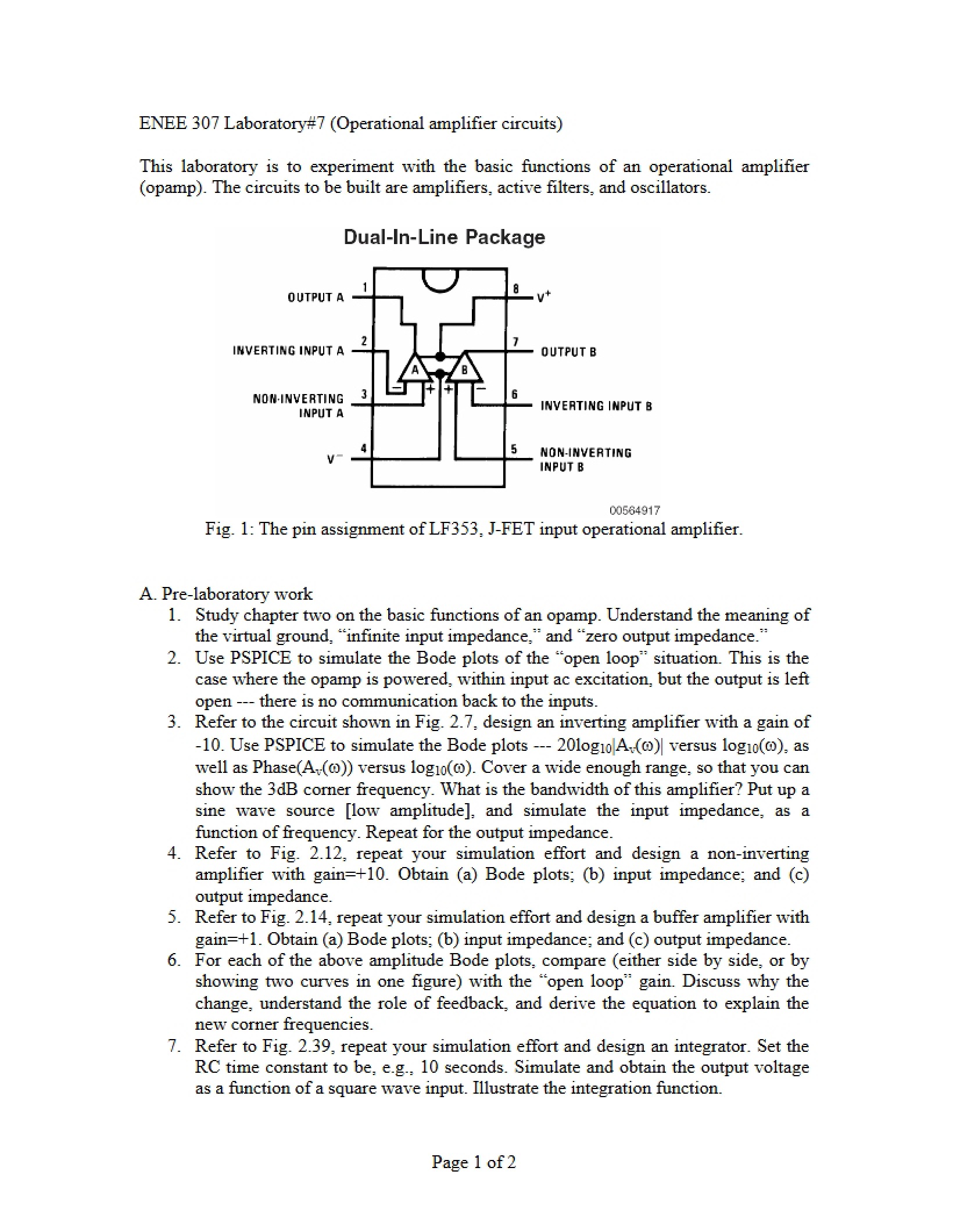 Op-Amp Circuits Lab
