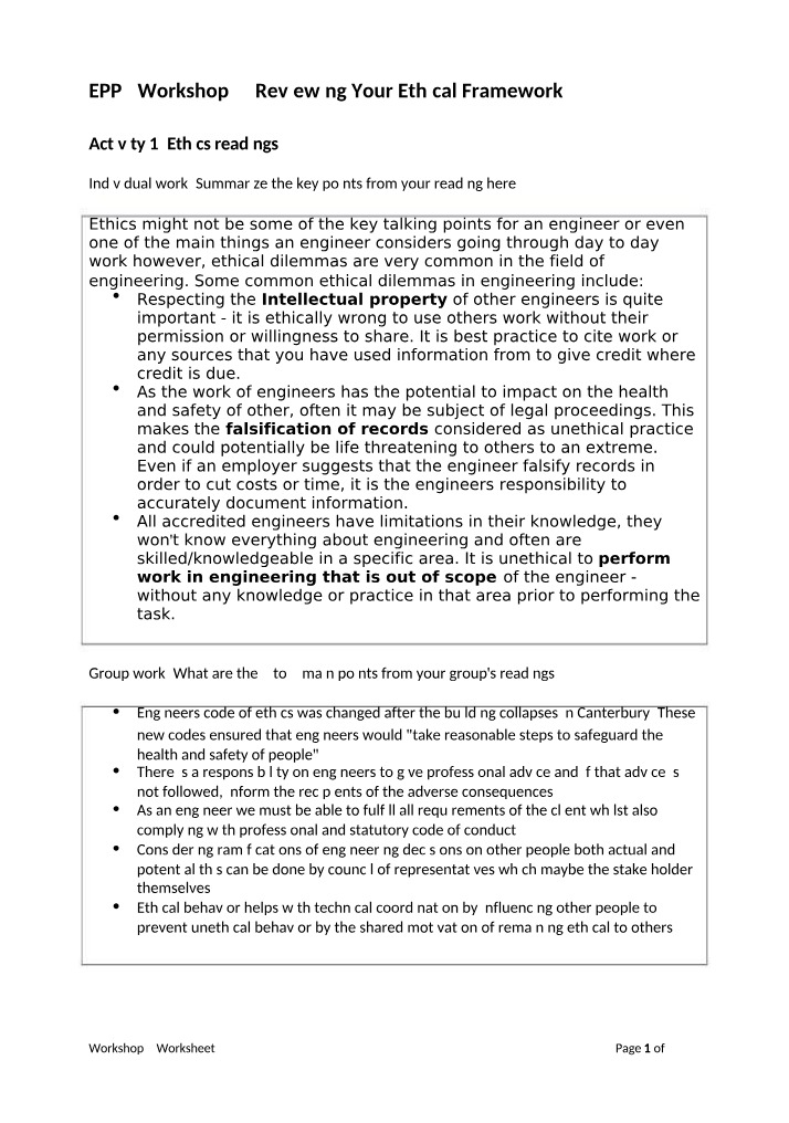 Decision-Making and Ethical Dilemmas in Engineering