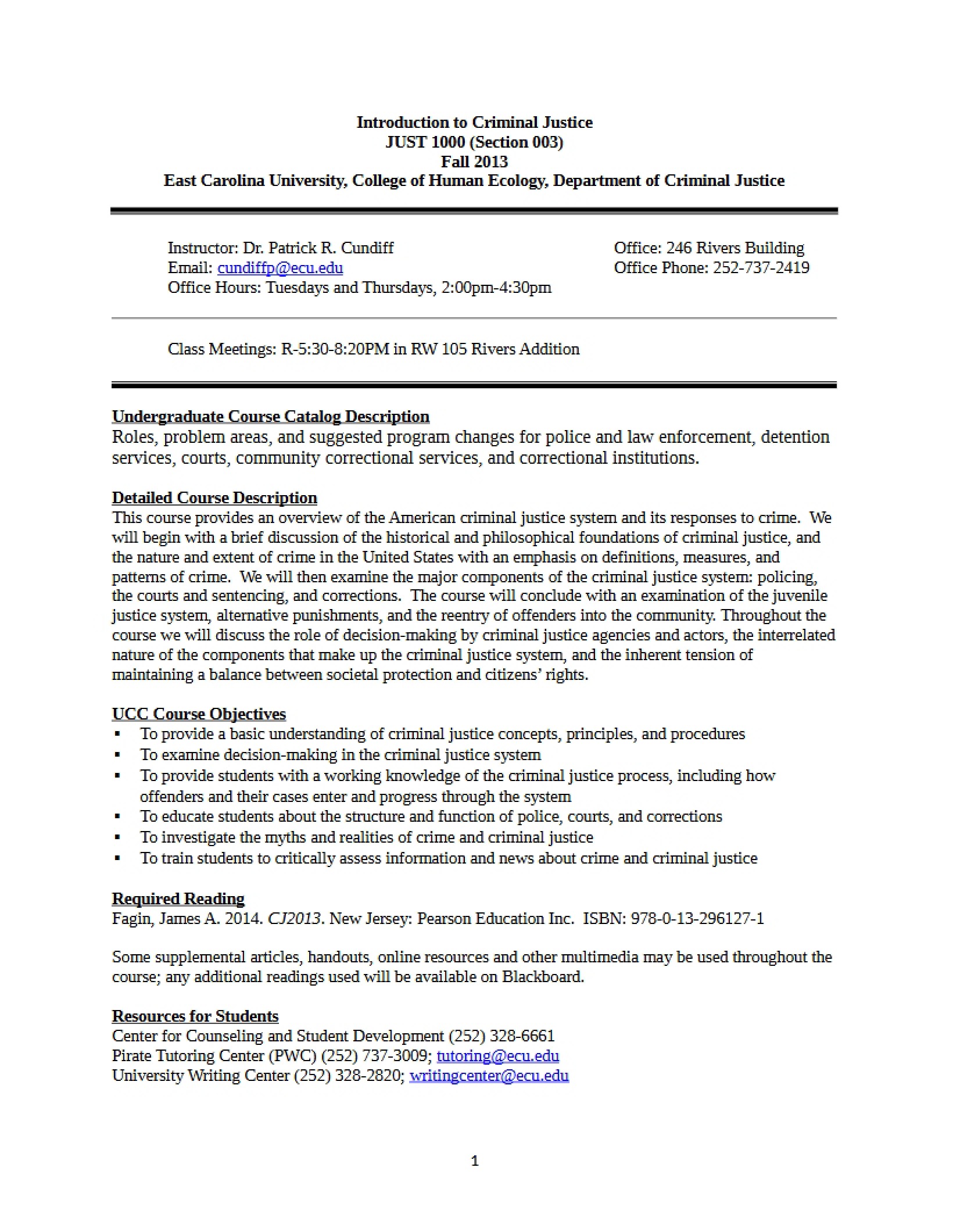 Fall 2013 Syllabus