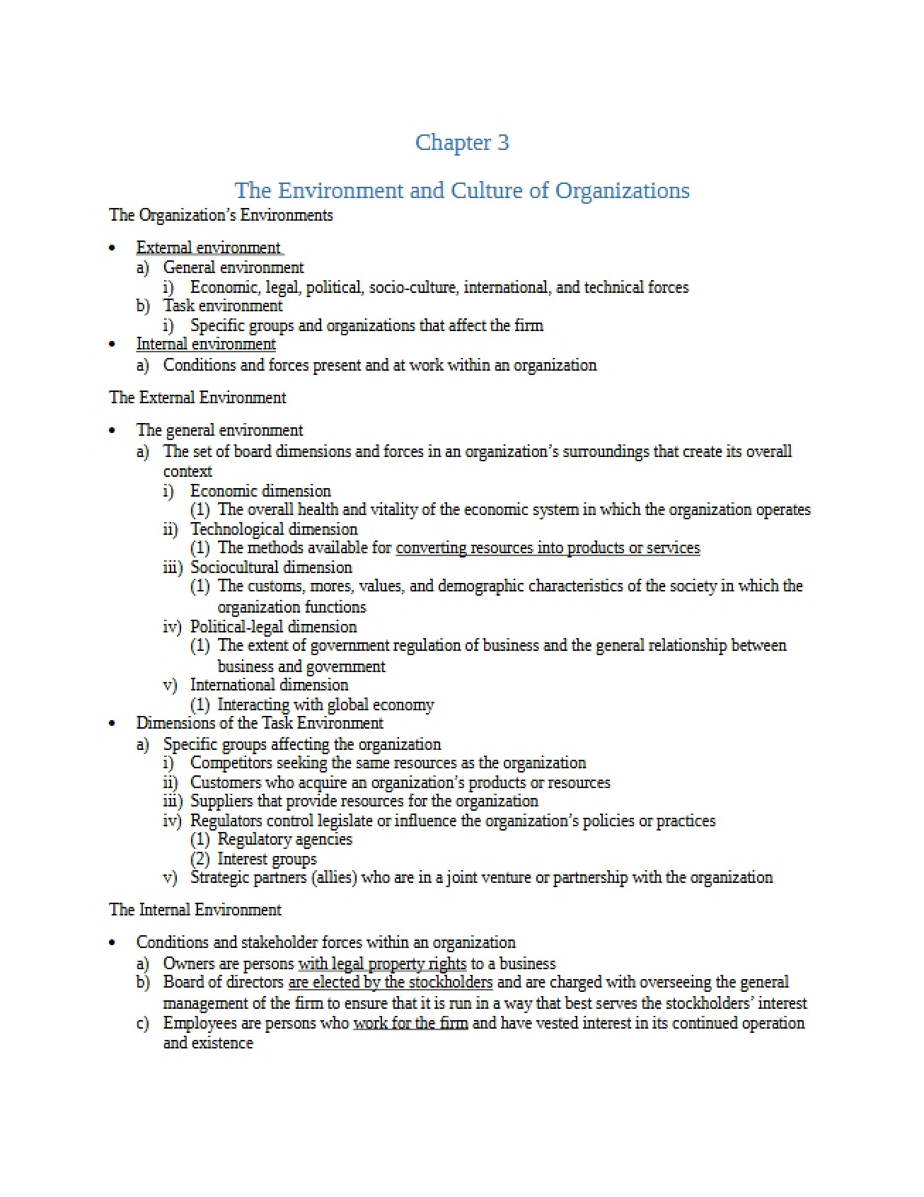 Chapter Three - MGMT 309