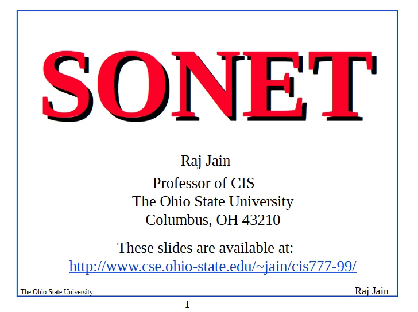 SONET Technology