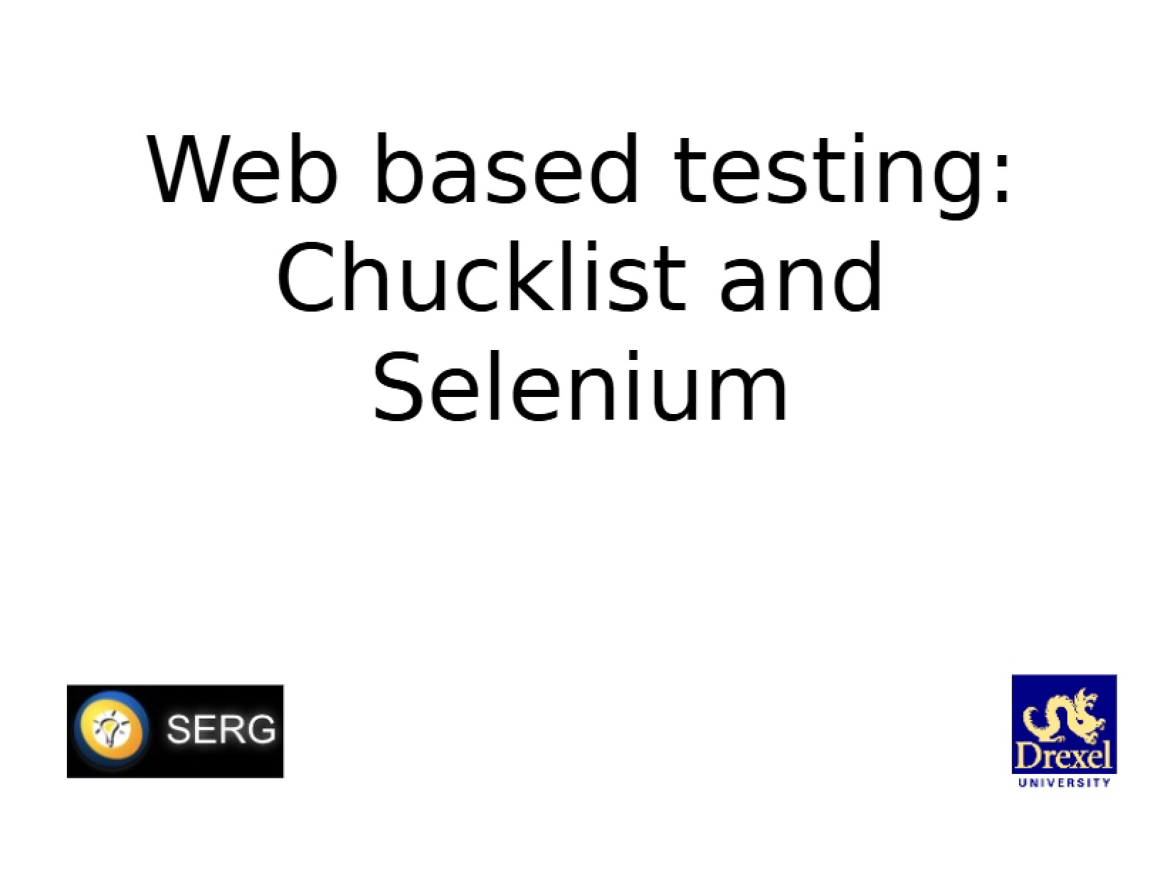 Web-Based Verification