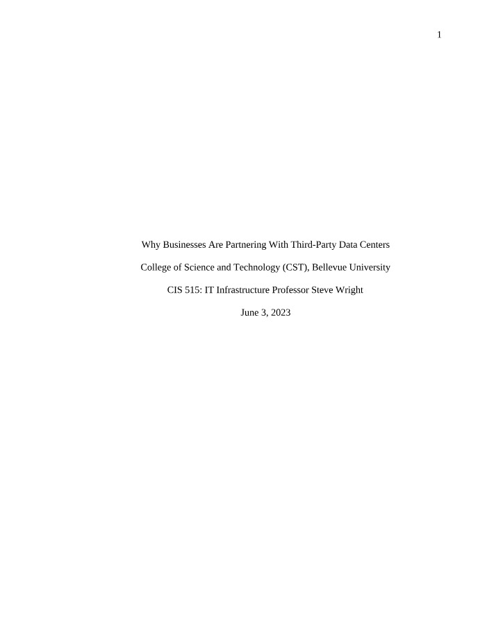 Why Businesses Partner with Third-Party Data Centers
