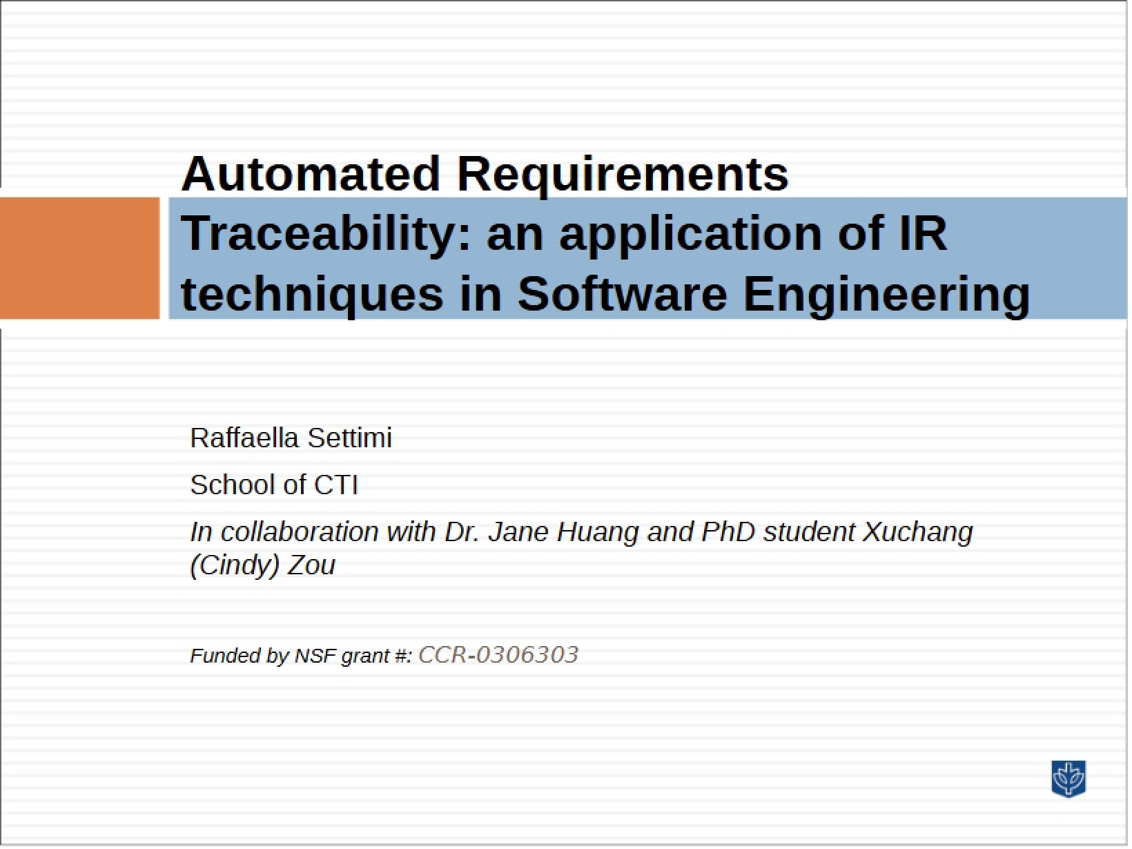 Traceability of Automated Requirements