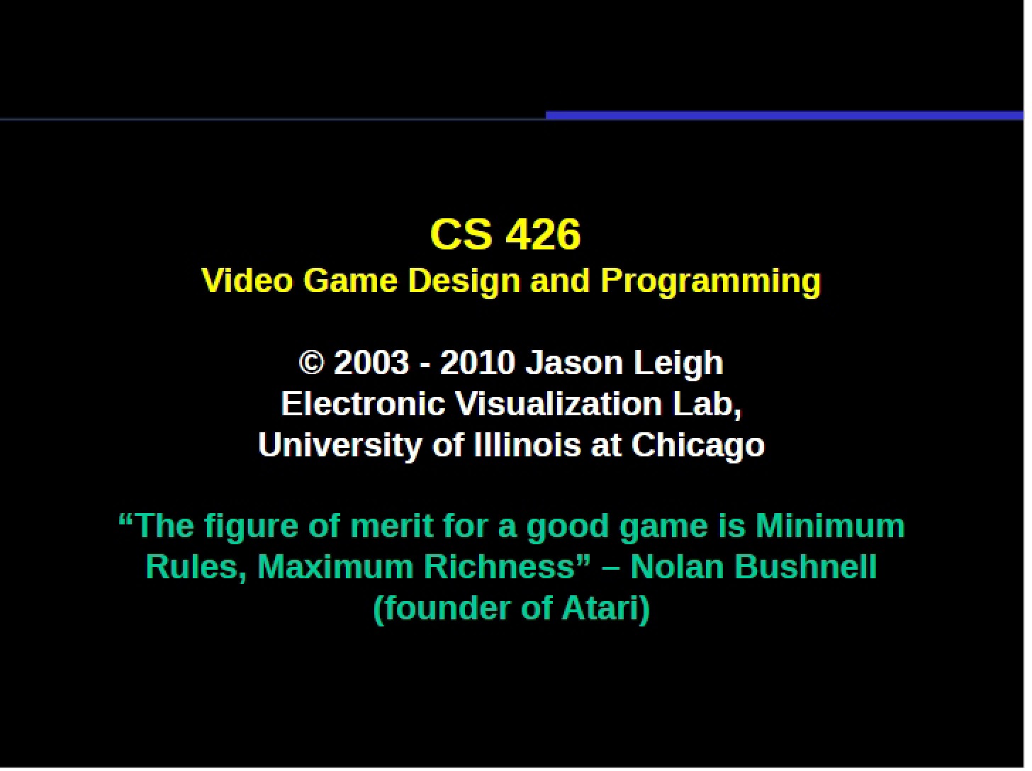 Design and Programming of Video Games