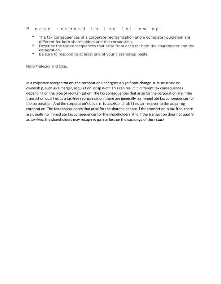ACC 317 Week 5 Discussion Post