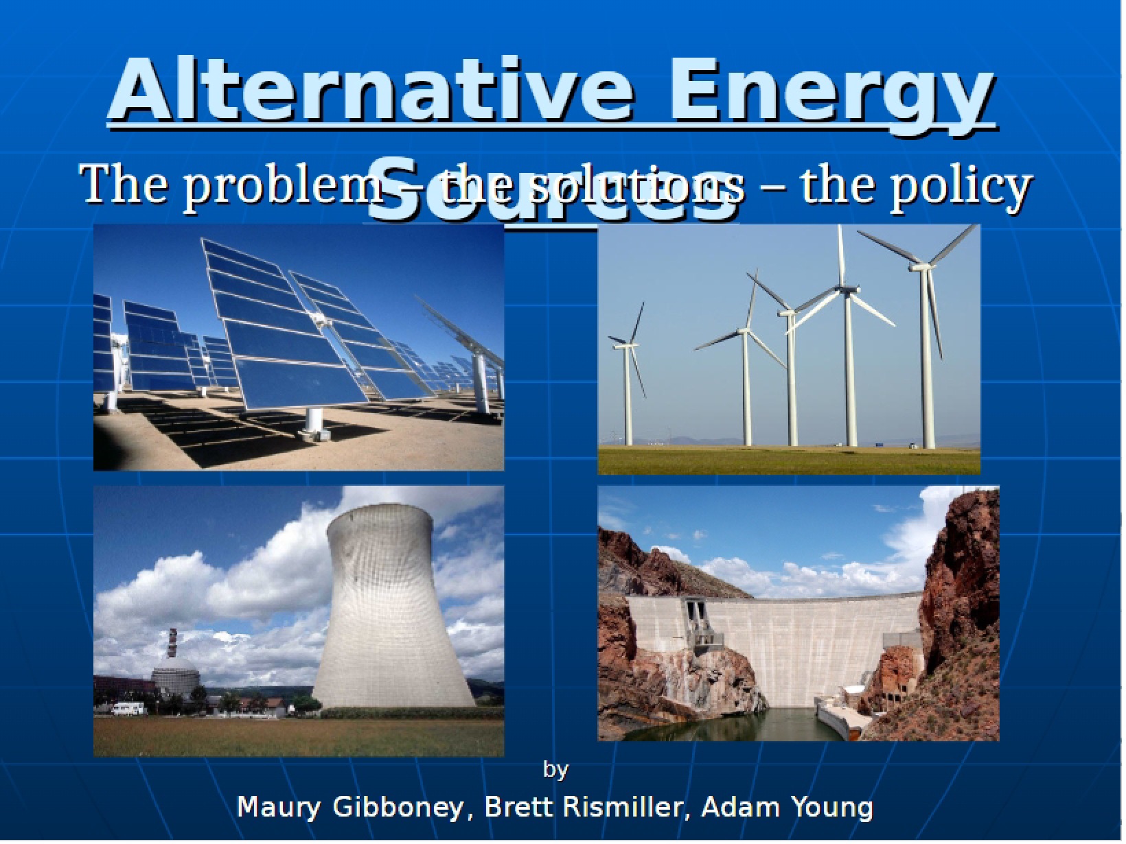 Sources of Alternative Energy