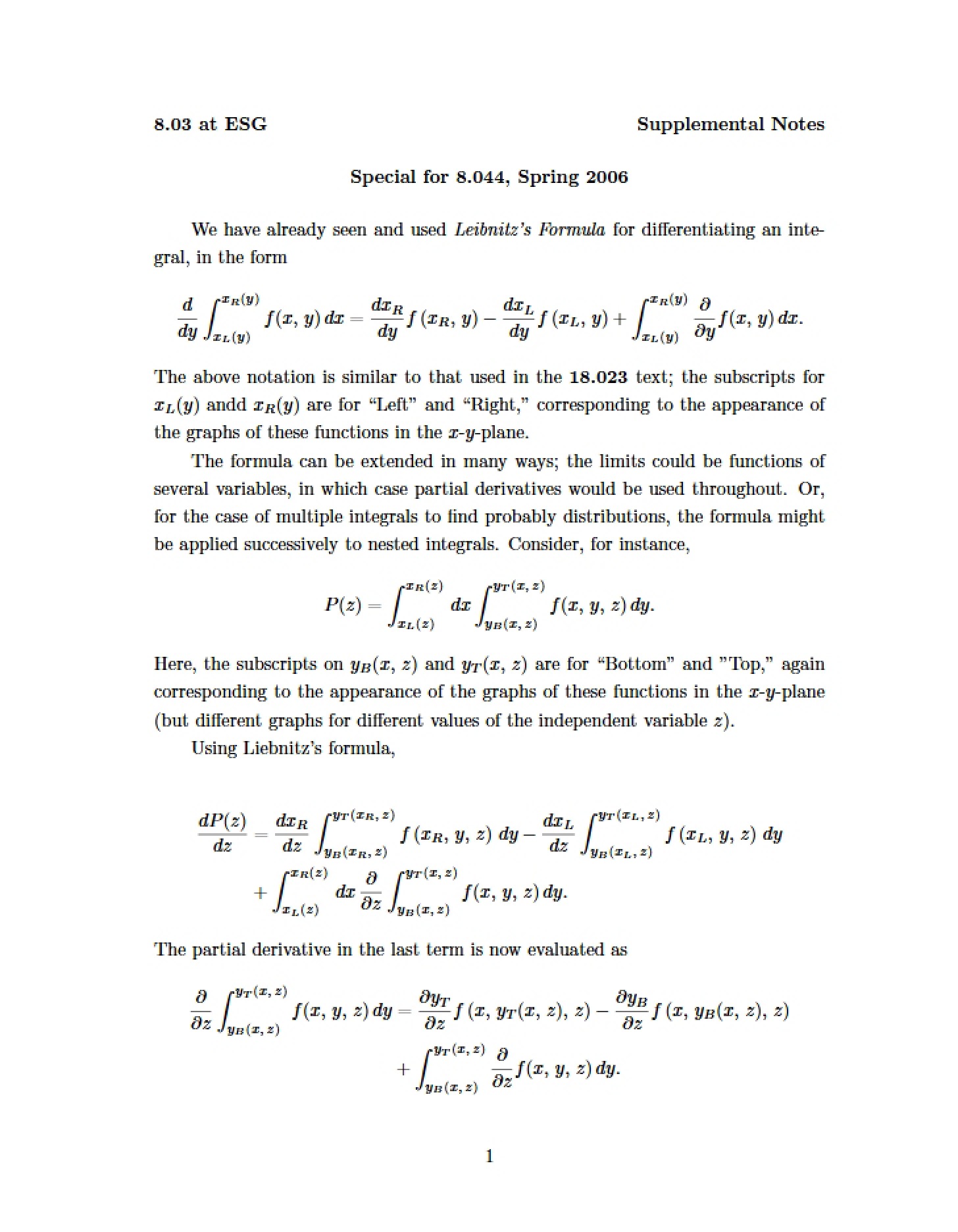 Notes Supplement