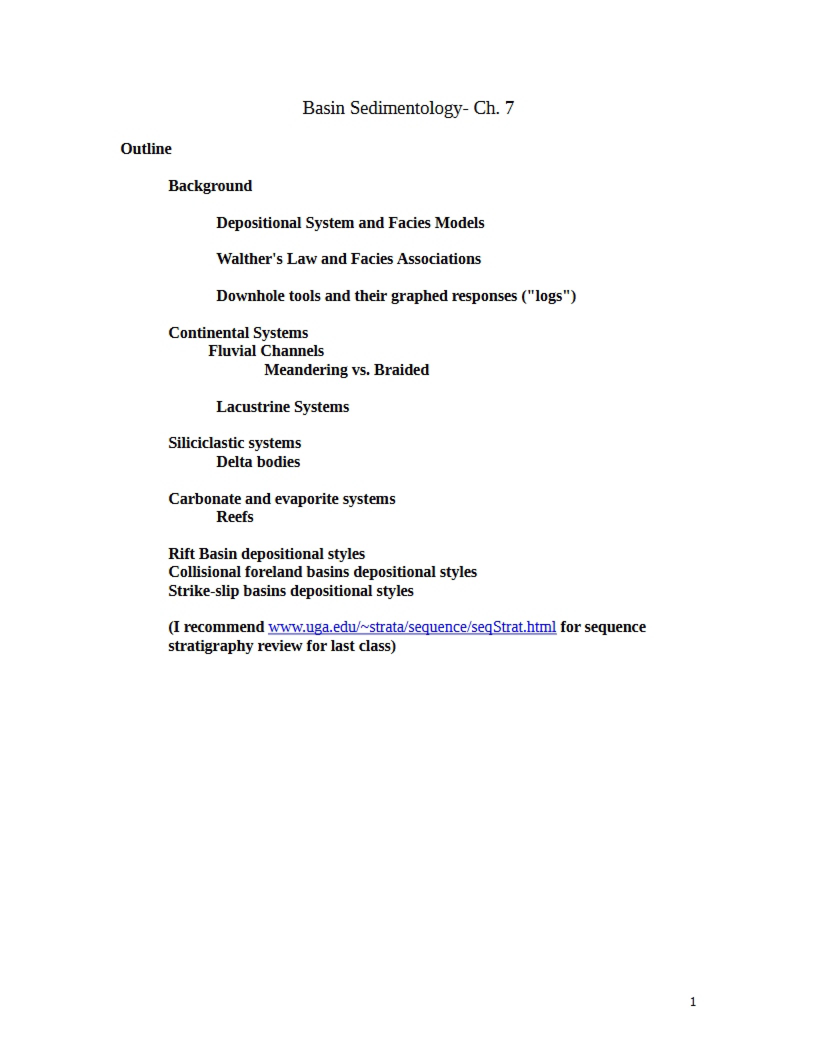 Sedimentology of Basins