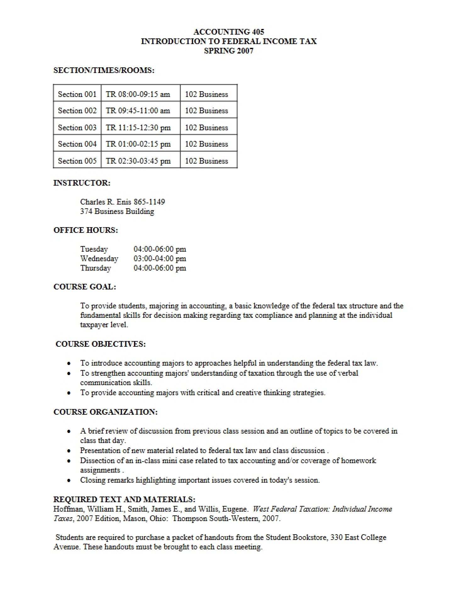 Income Tax (Federal)
