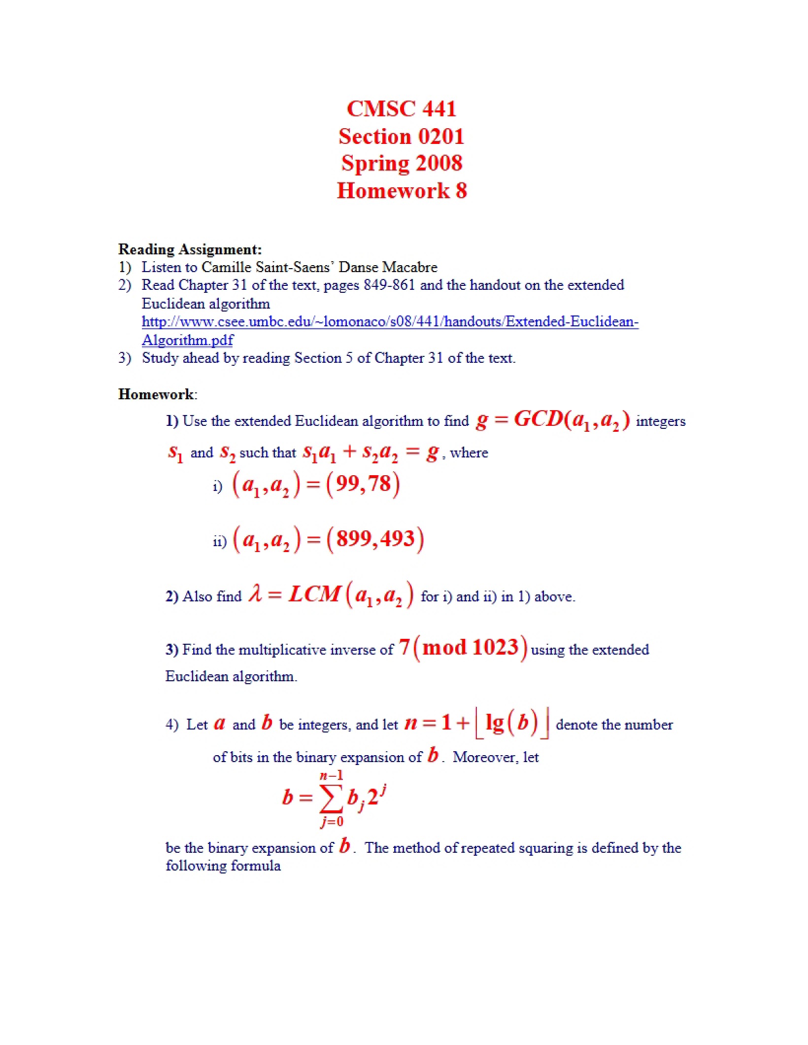 Homework Assignment 8