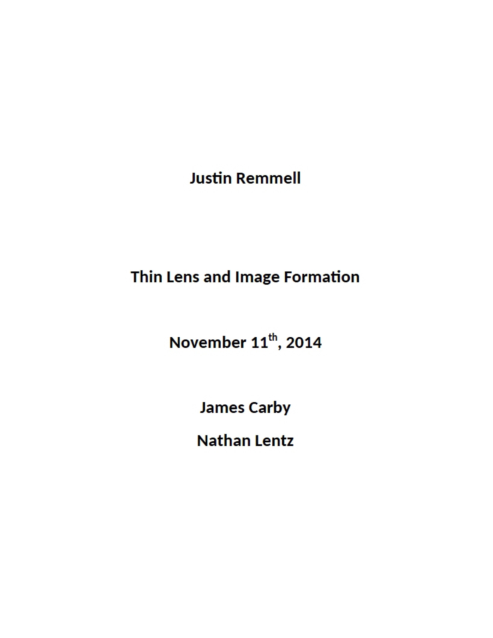 Forming Images with Thin Lenses