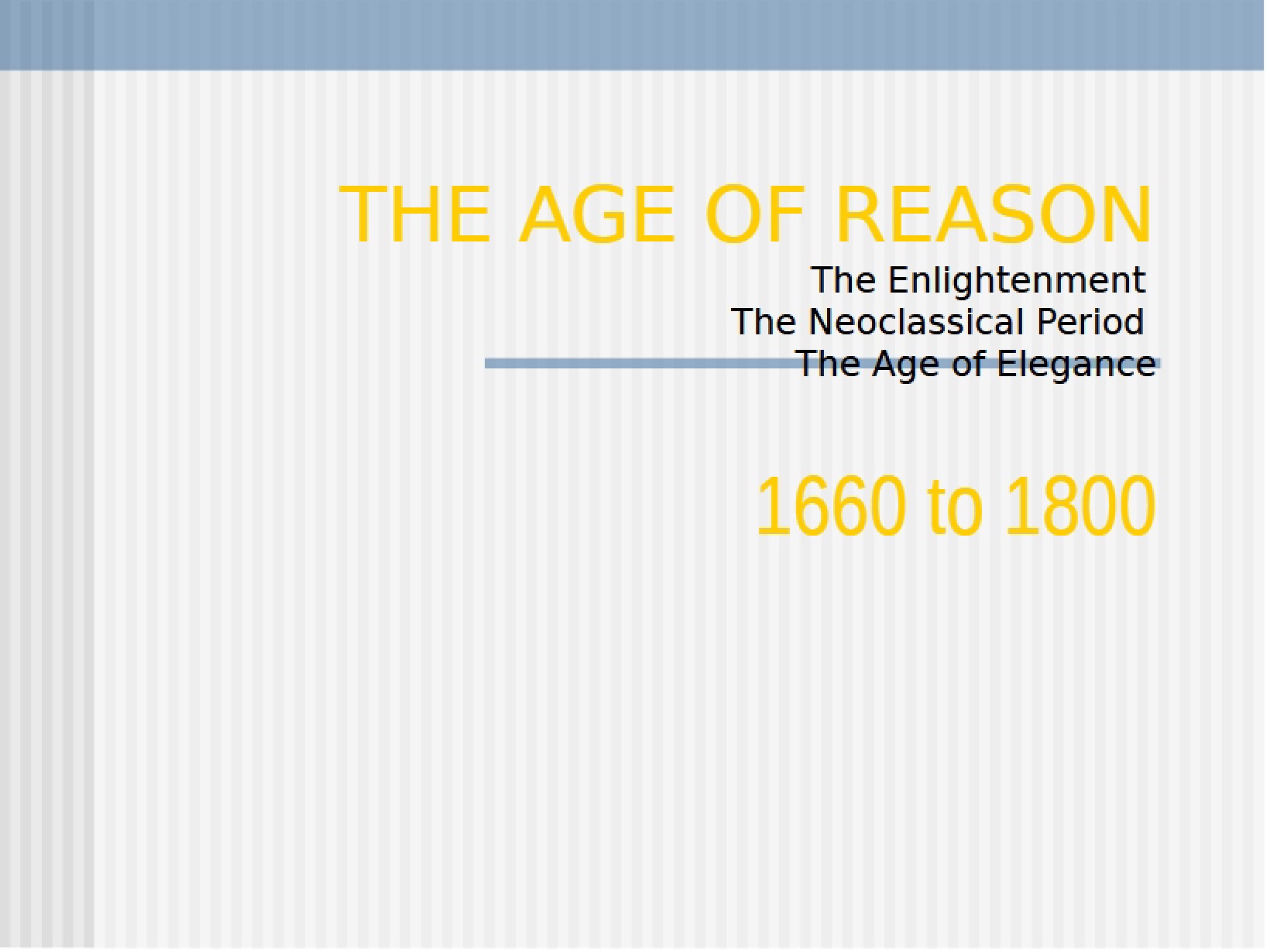 Reason Age Literature