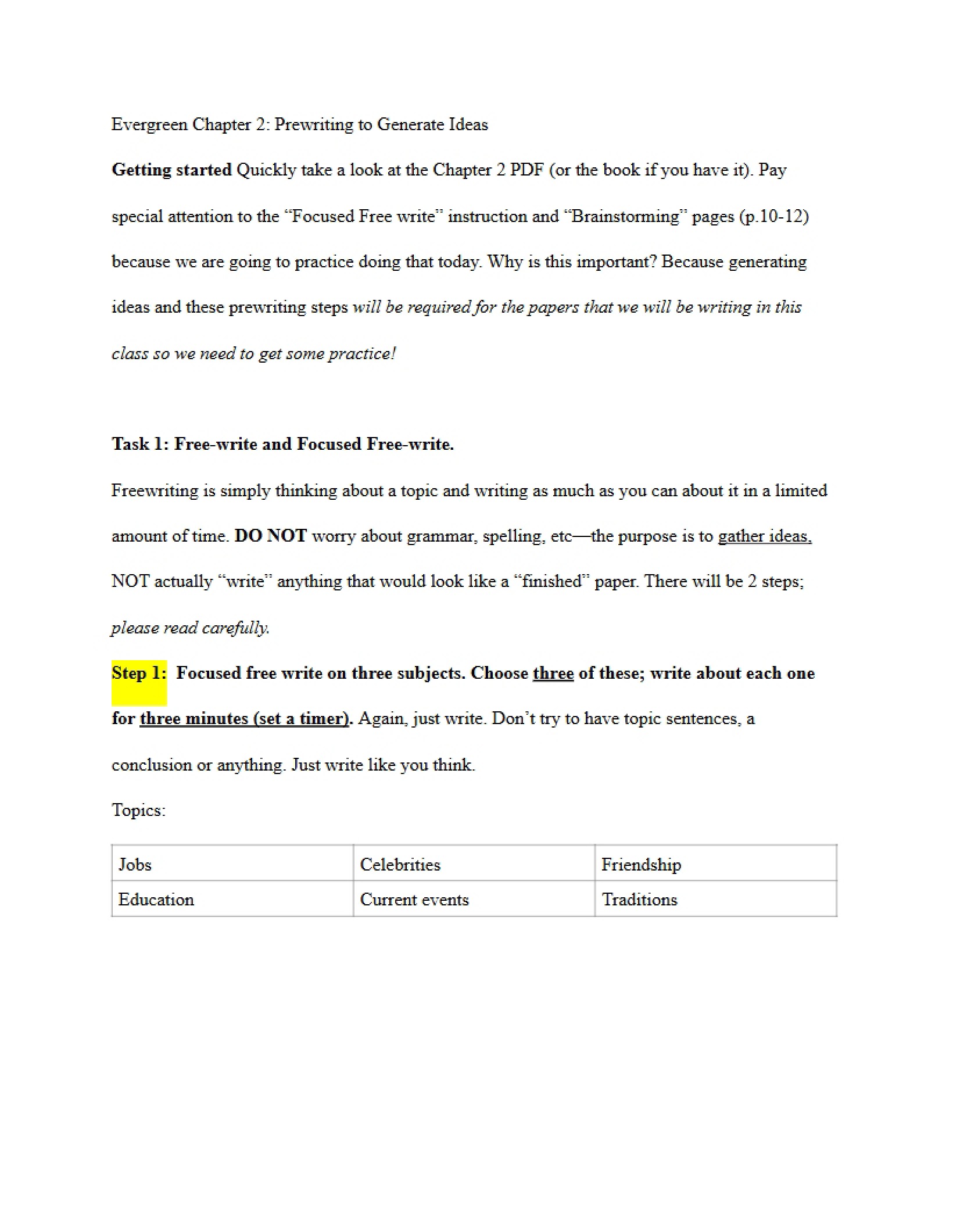 Participation Evergreen Chapter Two