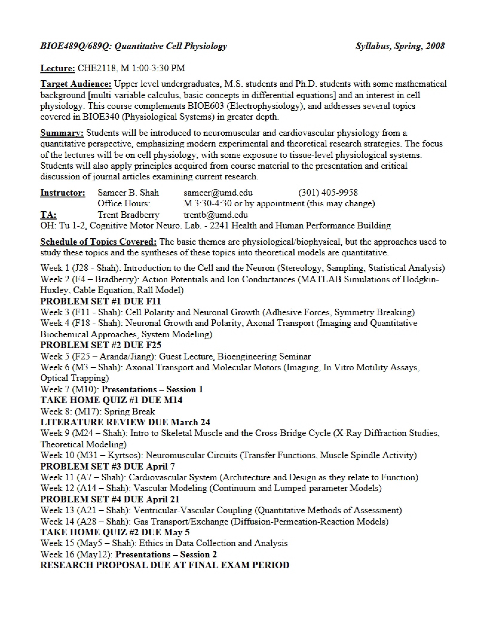 Syllabus