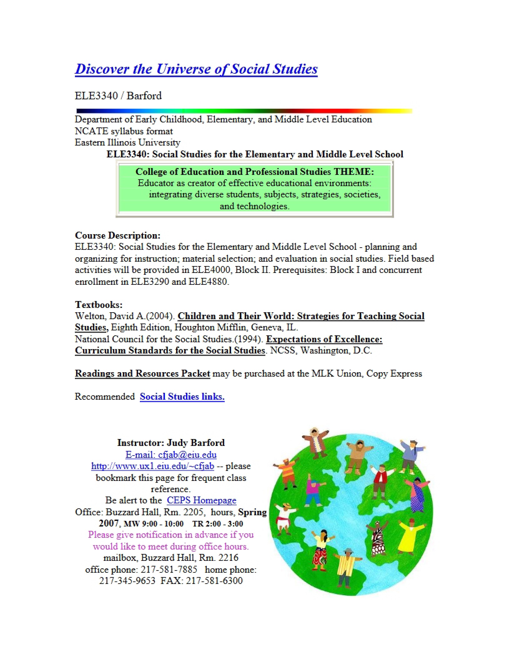 Syllabus - 11 Pages