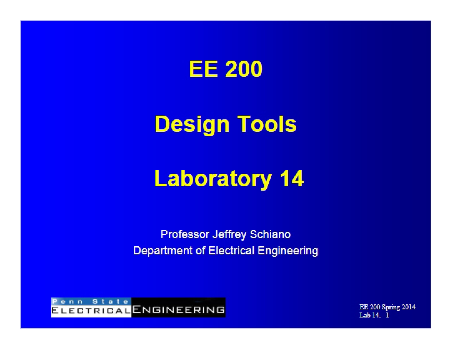 Lab 14 (EE200 Spring 2014)