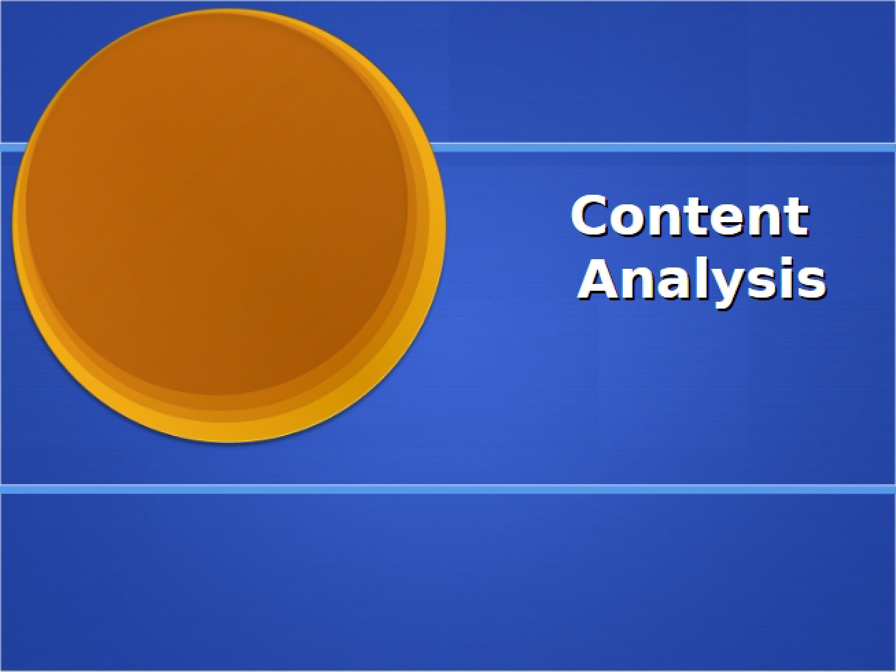 Analysis of Content