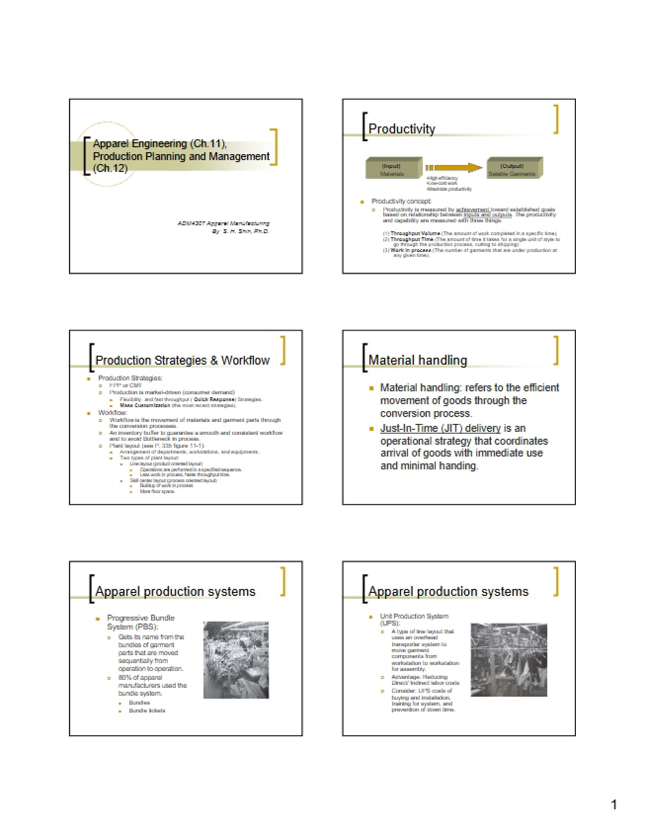 Production Planning and Management