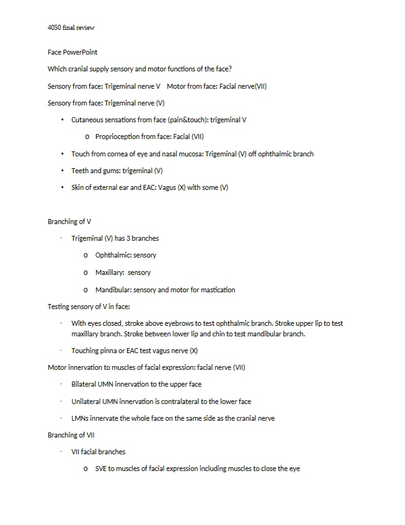 Neuro Basis Lecture Notes